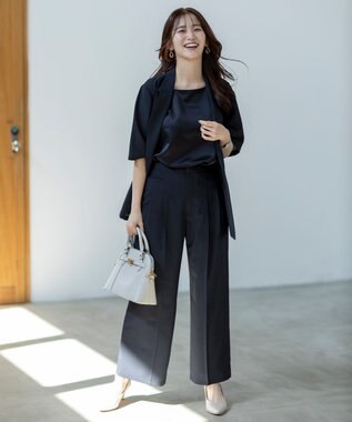 ANY SIS 【接触冷感・速乾・UVカット・洗える】スイートクール ジャケット ネイビー