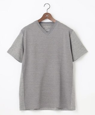  【キングサイズ・オーガニックコットン使用】JOE COTTONサッカーVネック Tシャツ