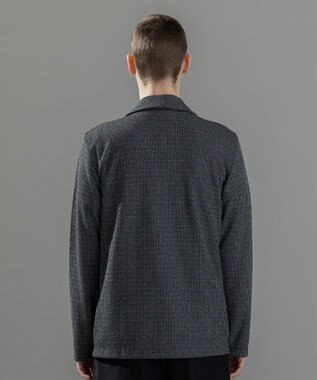 JOSEPH HOMME 新素材【洗える/清涼感】メランジクロスジャージー　カットソージャケット ブラック系