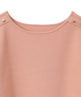 YECCA VECCA ミラノリブ金釦ニット Pink