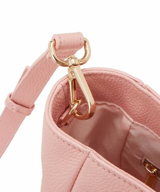 TOPKAPI 【ドラマ着用】【TREASURE TOPKAPI】シュリンクレザー メッシュハンドル ショルダー付き ミニ トート バッグ ピンク