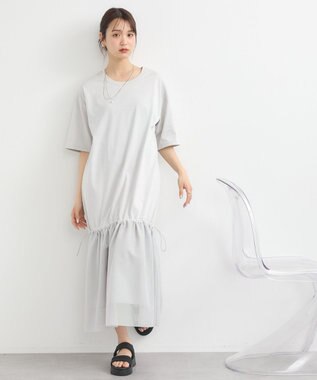 earth music&ecology メッシュドッキングワンピース