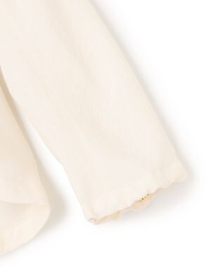 BEIGE， 【洗える】POMONA / ゴールドジップライトブルゾン Ecru