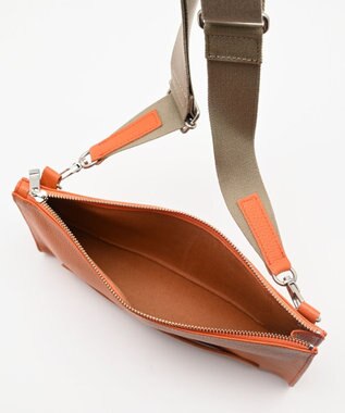 blancle シュリンクレザー クラッチショルダー ORANGE