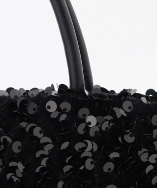 LA BAGAGERIE 【MONICA】スパンコール2WAYミニトート ブラック