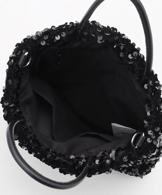 LA BAGAGERIE 【MONICA】スパンコール2WAYミニトート ブラック