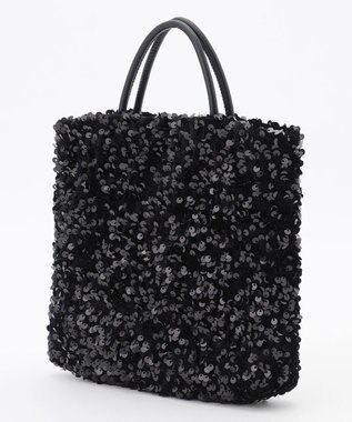 LA BAGAGERIE 【MONICA】スパンコール2WAYミニトート ブラック