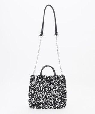 LA BAGAGERIE 【MONICA】スパンコール2WAYミニトート シルバー