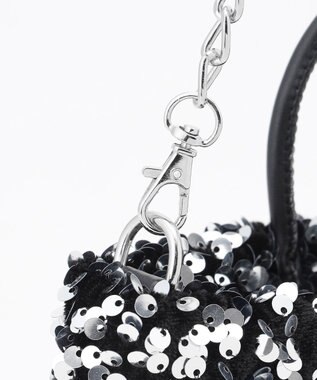 LA BAGAGERIE 【MONICA】スパンコール2WAYミニトート シルバー