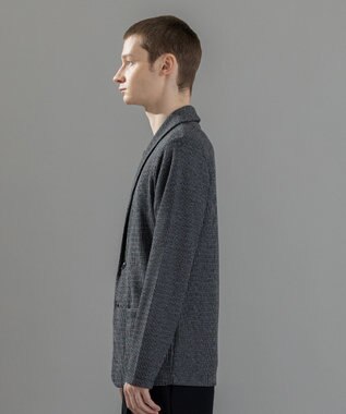 JOSEPH HOMME 新素材【洗える/清涼感】メランジクロスジャージー　カットソージャケット ブラック系