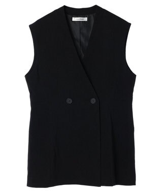 Green Parks AnriettMusee ネック切替デザインベスト Black