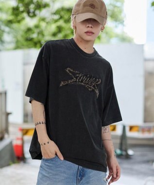 WEGO 【ユニセックス着用ITEM//MLサイズ展開】接触冷感グラフィックBIG　T（SS） ブラックその他