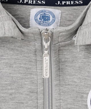 J.PRESS KIDS 【100-130cm】ダンボールニット ロゴ パーカー トップグレー