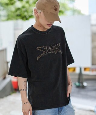 WEGO 【ユニセックス着用ITEM//MLサイズ展開】接触冷感グラフィックBIG　T（SS） ブラックその他