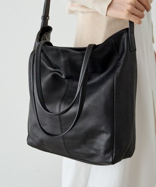 russet 【2025AW新作】《WEB限定》レザー2WAYトートバッグ(CE-1584-WEB) Black