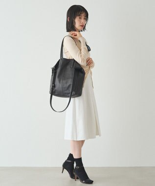 russet 【2025AW新作】《WEB限定》レザー2WAYトートバッグ(CE-1584-WEB) Black