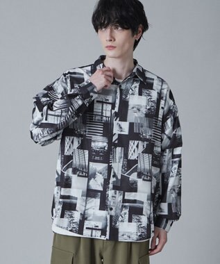 WEGO アムンゼンパターンBIGシャツ 柄1