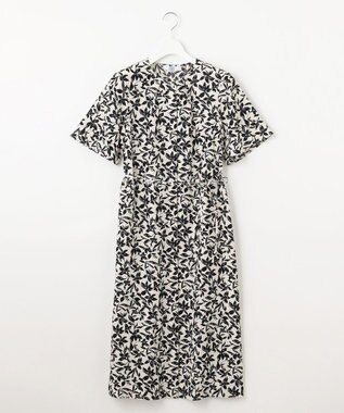J.PRESS LADIES 【洗える】ボタニカルプリント ワンピース アイボリー系5