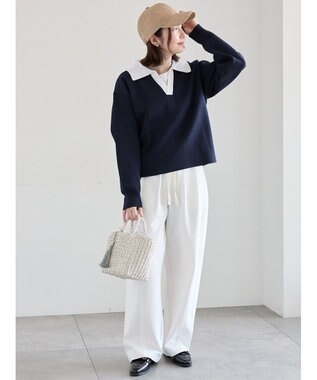 Te chichi ラガーニット ネイビー