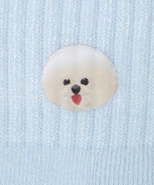 WEGO アニマルプリントショートソックス サックス