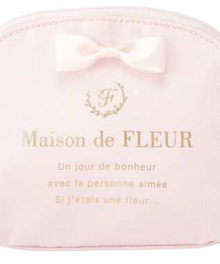 Maison de FLEUR 《セット商品》ダブルリボンギャザートート・ポーチ Light Pink