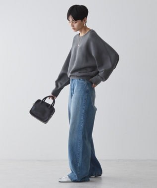 AMERICAN HOLIC バイパチドルマンニットプルオーバー Gray Mixture