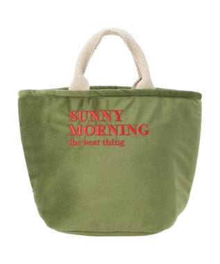 Green Parks ・ｓｏｆｉ　ベロア刺繍トートバッグ Green