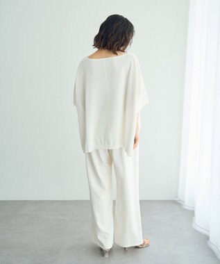 YECCA VECCA ペーパーヤーンルーズニット White