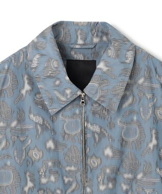 JOSEPH HOMME 【HIGH GRADE LINE】フォークアートカスリ　ジップアップブルゾン ダルブルー系5