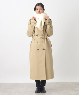 MOONBAT 【WEB限定ラッピング袋付】PAUL & JOE ACCESSOIRES フェイクファービッグリボンマフラー オフホワイト