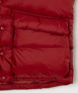 WEGO カラーナイロンパテッドベスト ワイン