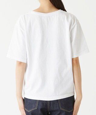 caqu caqu x GoodOn roundneck S/Stee  シンプルゆったりフィットの半袖Tシャツ white