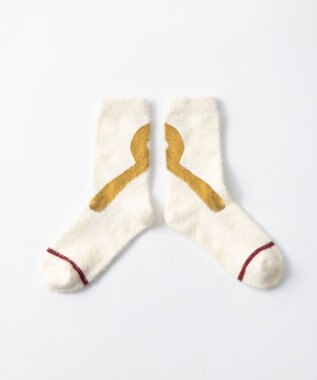 TRICOTE シャギーラインソックス 80IVORY