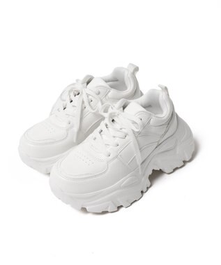 WEGO 厚底ボリュームダッドスニーカー ホワイト