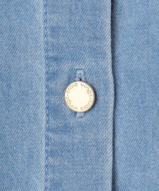 23区 【先行予約】ライトダンガリー デニムショートシャツ ターコイズブルー系