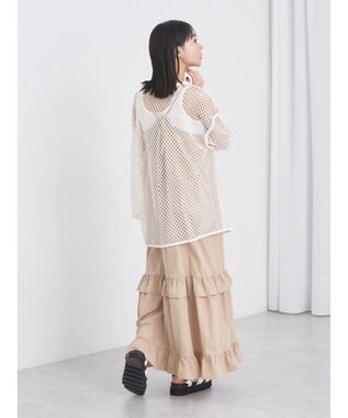 earth music&ecology メッシュチュニック Off White