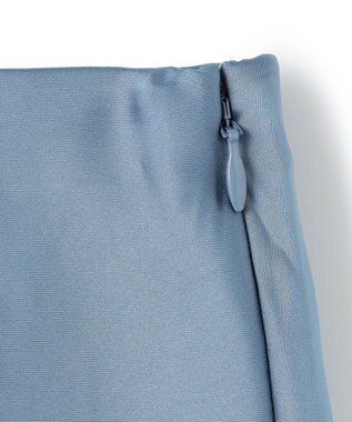 UNFILO 【新色・新サイズ登場！】サテン ナロースカート スモーキーブルー