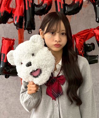 WEGO ハロウィンアニマルフェイスマスク ホワイト