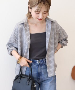 AMERICAN HOLIC イージーケアチェックショート丈シャツ