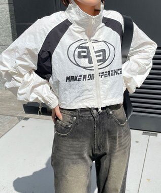 WEGO キリカエナイロンブルゾン ホワイト