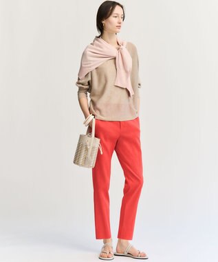 23区 バスケットメッシュ バケツバッグ ベージュ系