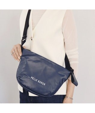 PELLE BORSA コンパクトラウンドショルダー Cheers チアーズ 4686 ネイビー