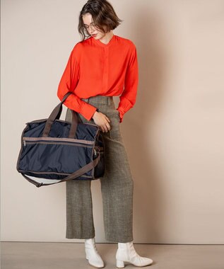 LeSportsac DELUXE LG WEEKENDER/ディープシー/ダークチョコレート ディープシー/ダークチョコレート