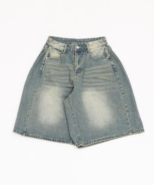 WEGO バギーハーフデニム デニム中濃色