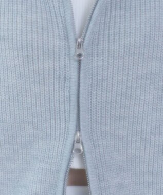 WEGO レースリボンニットパーカー 杢グレー