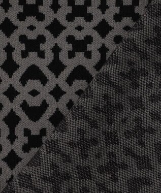 23区GOLF 【MEN】モノグラムジャガードニット ブラック系5