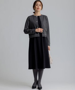 組曲 ビジューニット カーディガン グレー系