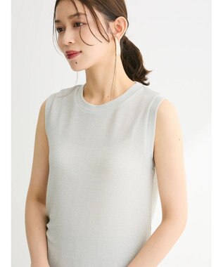 Green Parks ・Petit Fleur ラメタンクトップ Silver
