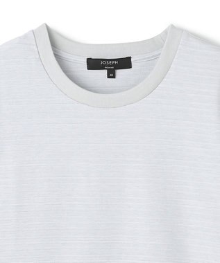 JOSEPH HOMME 【WEB・一部店舗限定】 タックボーダー　半袖カットソー ライトグレー系