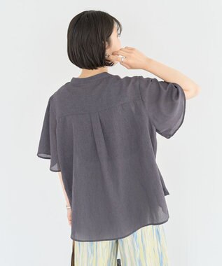 Green Parks ＳＥＴ２点マジョリカシャーリングブラウス＋タンク Light Green